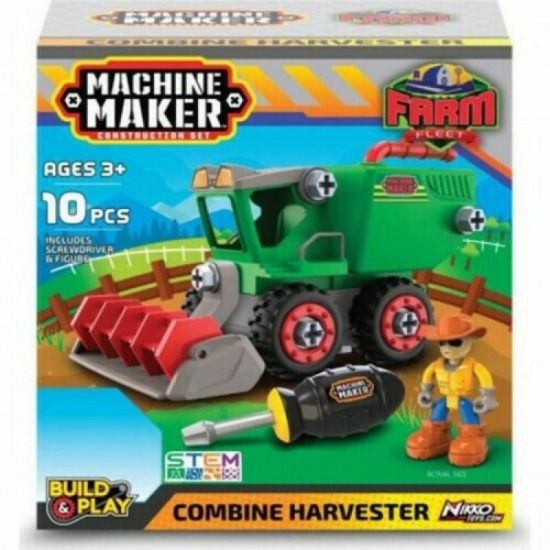 Κατασκευή Οχημάτων Junior Builder Combine Harvest Set Nikko 40082
