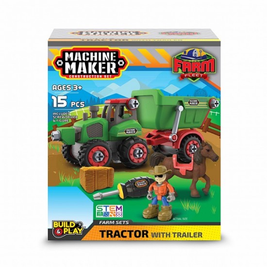 Κατασκευή Οχημάτων Junior Builder Tractor & Trailer Nikko 40081