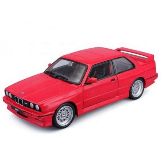 Μεταλλικό Αυτοκίνητο 1:24 Bmw M3 (E30) Red 1988 Burago 21100