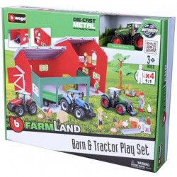 Farmland Σετ Παιχνιδιού Φάρμα Με Τρακτέρ Burago 31684