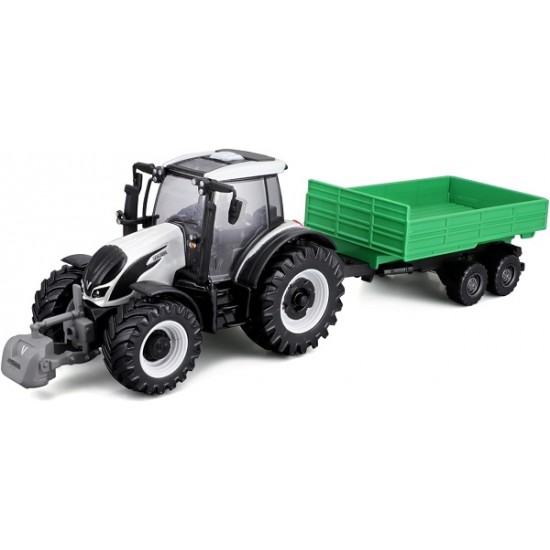 Τρακτέρ+Καρότσα Valtra N174 + Trailer with Friction Burago 31676
