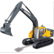 Εκσκαφέας Construction Volvo Excavator EC220E Bburago 32086