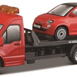 Μεταλλικό φορτηγό Street Fire 1:43 Official Fiat 500 Burago 31402