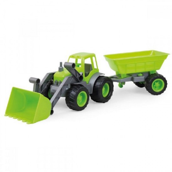 Bulldozer with trailer (rubber wheels) 10173 Mochtoys 5907442101720