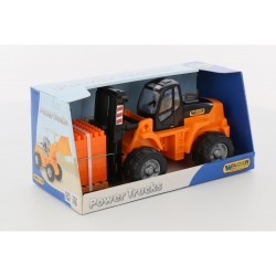 Powertruck fork lift + Construction set supermix-30 on pallet (box) Polesie 4810344036759
