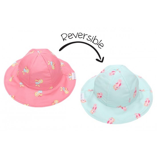 Καπέλο Διπλής Όψης UPF 50+ Mermaid-Seahorse FlapJackKids FJKPG526S