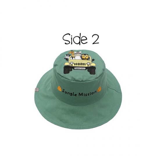 Καπέλο Διπλής Όψης UPF 50+ Tiger/Safari Truck FlapJackKids FJKSH829