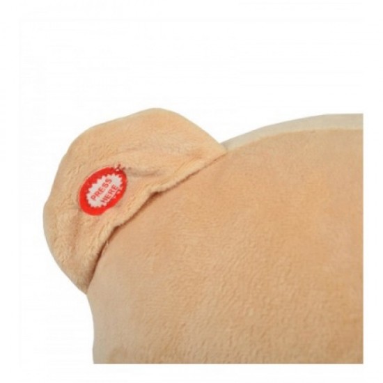 Κουνιστό Λούτρινο Αρκουδάκι με ήχους Khaki WJ-635 - Moni Toys 3800146242190