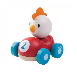 Αγωνιστικό όχημα με κοτοπουλάκι Plan Toys 5679