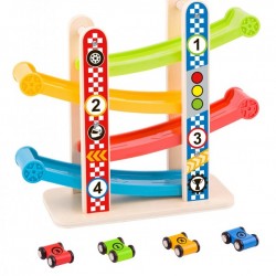 Ξύλινη Πίστα με Αυτοκινητάκια Tooky toys TY840