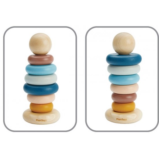 Πυραμίδα κρίκων–orchard Plan Toys 5474