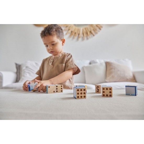 Παζλ με κύβους Plan Toys 4649