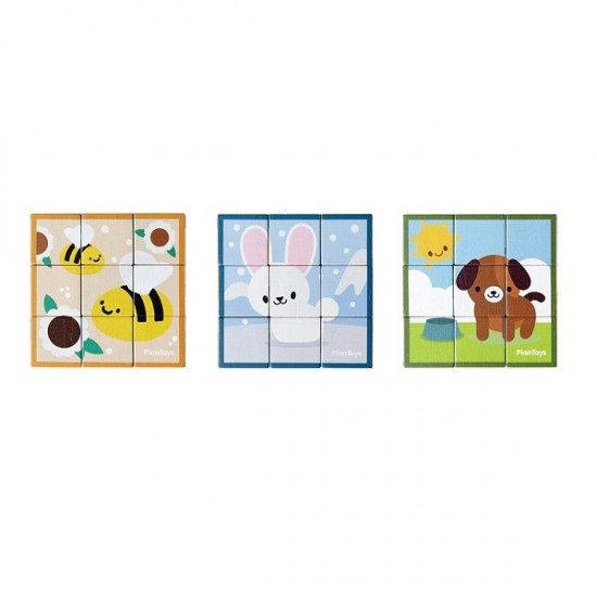Παζλ με κύβους Plan Toys 4649