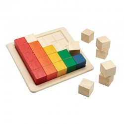 Χρωματιστοί κύβοι για μέτρημα Plan toys 5464