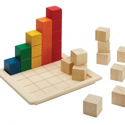 Χρωματιστοί κύβοι για μέτρημα Plan toys 5464
