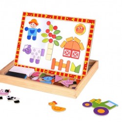 Ξύλινος Μαγνητικός Πίνακας Φάρμα Tooky Toys TKF014