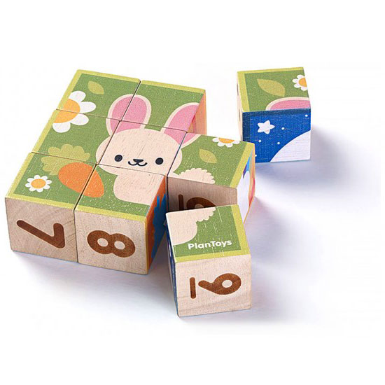 Παζλ με κύβους Plan Toys 5430