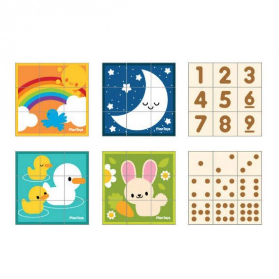 Παζλ με κύβους Plan Toys 5430