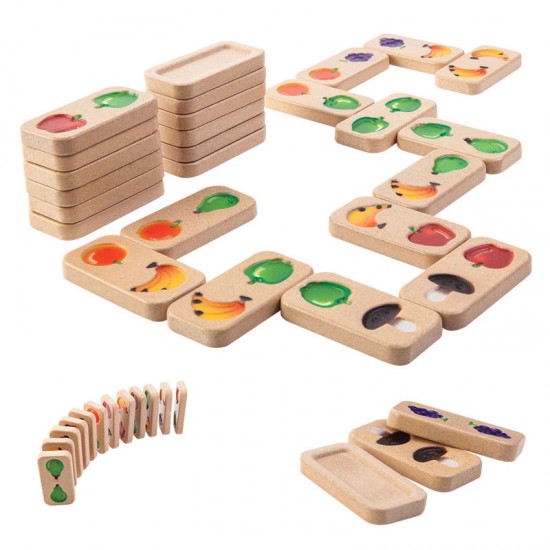 Ντόμινο με φρούτα & λαχανικά PlanToys 5639