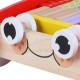 Ξύλινη Περπατούρα με Οικοδομικό Υλικό Wooden Baby walker Moni toys 3800146223052