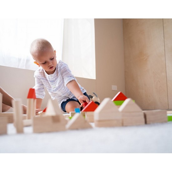 Τουβλάκια χρωματιστά (40τμχ) PlanToys 5513