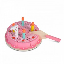 Ξύλινη Τούρτα Γενεθλίων Happy Birthday 4223 Moni Toys 3800146221058