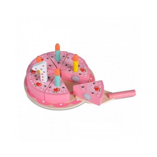 Ξύλινη Τούρτα Γενεθλίων Happy Birthday 4223 Moni Toys 3800146221058