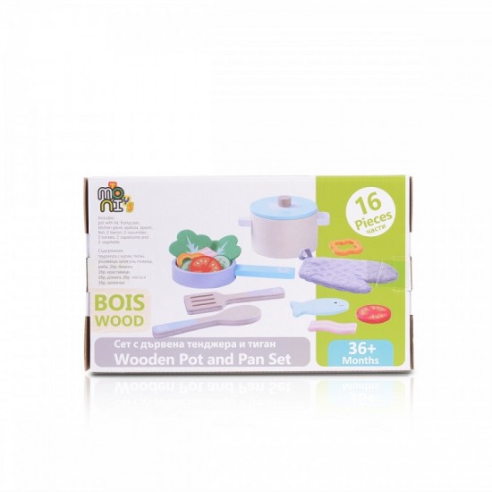 Ξύλινα Κουζινικά 4257 Moni Toys 3800146221676