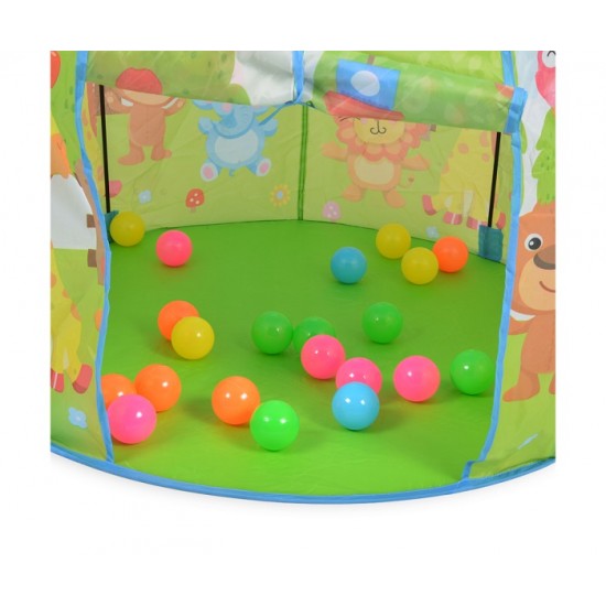 Παιδική Σκηνή + 25 Πολύχρωμες Μπάλες Yurt Tent Moni Toys 3800146221324