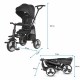 Τρίκυκλο Ποδήλατο Αναδιπλούμενο Spectra Plus Jet Black  Coccolle 325013560
