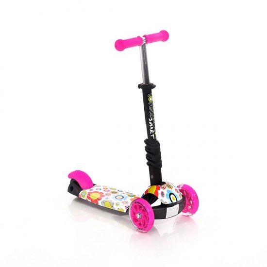 Πατίνι Scooter 2in1 Smart Τρίτροχο με Κάθισμα Pink Flowers  Lorelli 10390020016