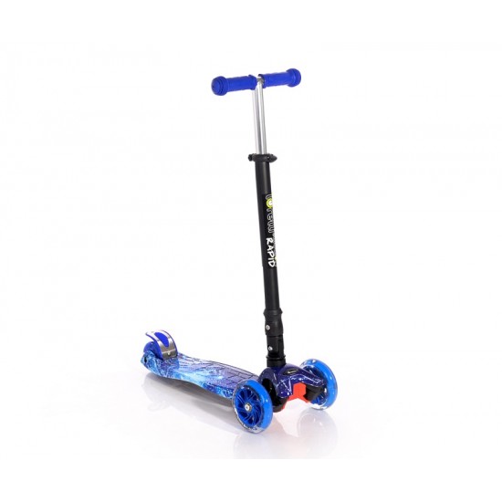 Πατίνι Scooter Rapid Τρίτροχο με Φωτιζόμενους Τροχούς Blue Cosmos Lorelli 10390040012