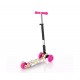 Πατίνι Scooter Rapid Τρίτροχο με Φωτιζόμενους Τροχούς Pink Flowers Lorelli 10390040001