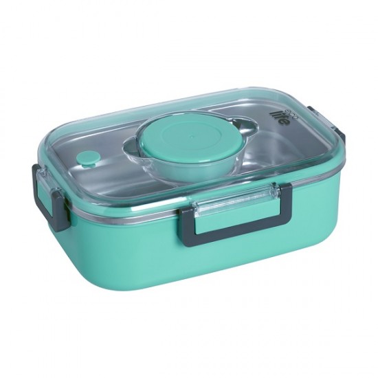 Ορθογώνιο Φαγητοδοχείο 850ml Μπλε Ecolife 9051