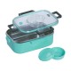 Ορθογώνιο Φαγητοδοχείο 850ml Μπλε Ecolife 9051