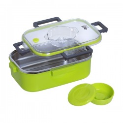 Ορθογώνιο Φαγητοδοχείο 850ml Πράσινο Ecolife 9052