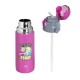 Παγούρι Θερμός Με Καλαμάκι 400ml Kids Thermos 'Masha Earth First' Magenta Ecolife 33-BO-2120