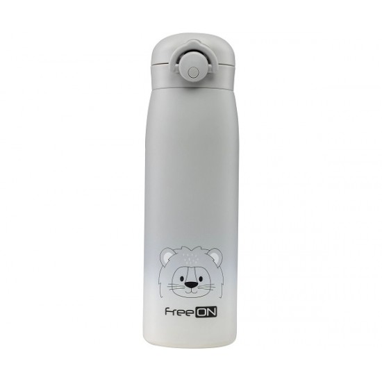 Παγούρι θερμός Thermo Flask 480ml Lion Grey FreeOn 380715