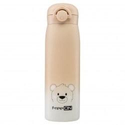 Παγούρι θερμός Thermo Flask 480ml Beige Bear FreeOn 380708