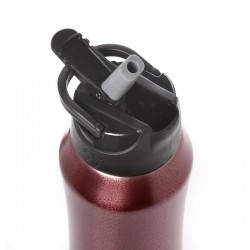 Black Thermos 550ml Mε εσωτερικό καλαμάκι Ecolife 3020