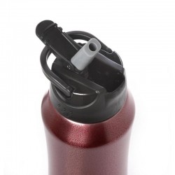Red Thermos 550ml Mε εσωτερικό καλαμάκι  Ecolife  3021