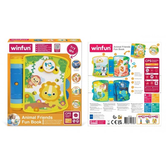 Το Βιβλιαράκι μου με Ζωάκια της Ζούγκλας Animal Friends Fun Book Winfun 403233