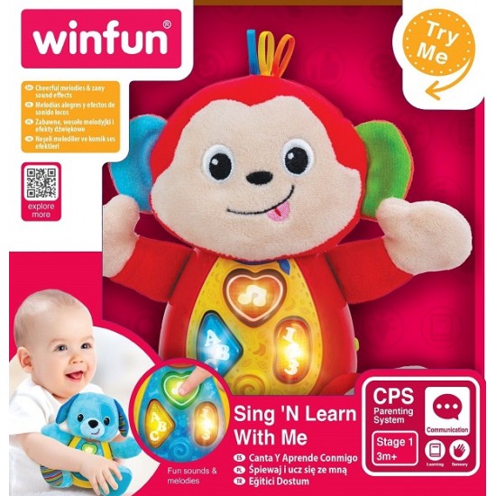 Μελωδικό Μαϊμουδάκι Sing N’ Learn Animal Pal – Monkey Winfun 403259