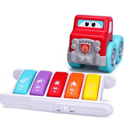 BB Junior Drive’N Rock Fire Truck with Piano 89033