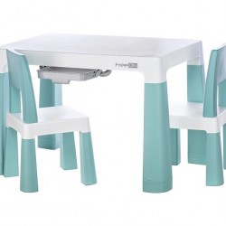 Παιδικό τραπεζάκι με 2 καρέκλες Neo White/Mint FreeOn 46637