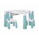 Παιδικό τραπεζάκι με 2 καρέκλες Neo White/Mint FreeOn 46637