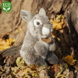 Λούτρινος Λαγός Γκρί Καθιστός 20 Εκ. Eco-Friendly Rappa 192355