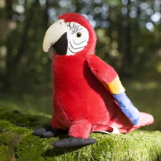 Λούτρινος Παπαγάλος Macaw Κόκκινος 24 Εκ. Eco-Friendly Rappa 195028