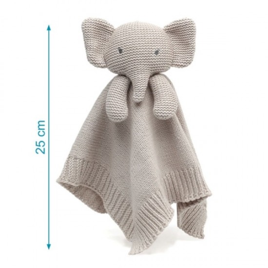Πανάκι Παρηγοριάς Cotton Friends Ελεφαντάκι 25cm. Γκρι KioKIds 3885