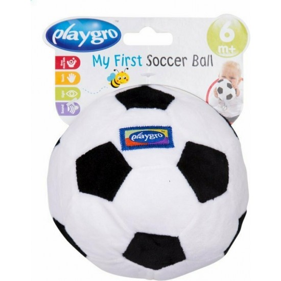 Μπάλα Υφασμάτινη Κουδουνίστρα My First Soccer Ball 6+m PlayGro 0112017